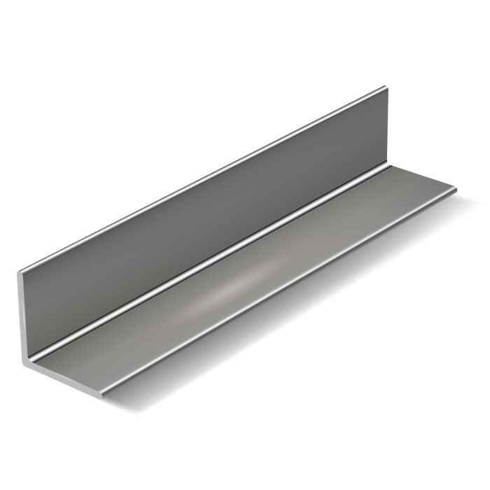 Profil L ťahaný  - antikor - 17 240 (AISI 304)