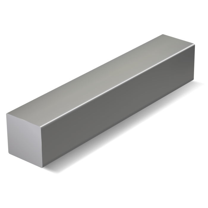 Tyč štvorhranná ťahaná  - Železo - 12 050