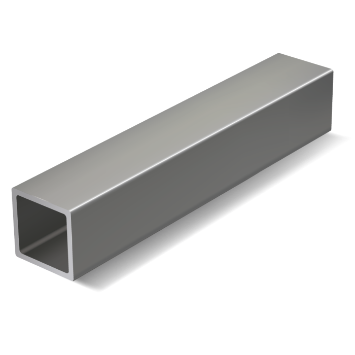 Rúra štvorhranná ťahaná  - antikor - 17 349 (AISI 316L)