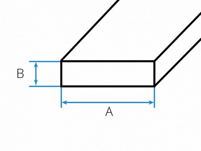 Tyč plochá valcová  - antikor - 17 440